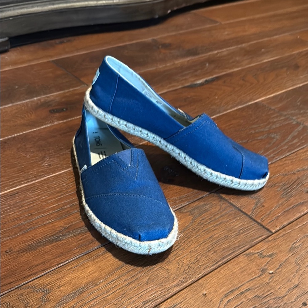 Toms Royal Blue Canvas Espadrilles